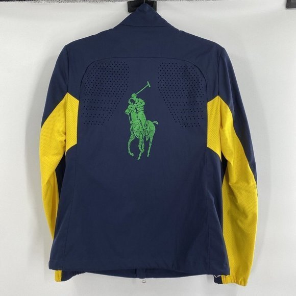 POLO Ralph Lauren US Open 2012 Big Pony Logo Windbreaker Jacket Medium - Picture 3 of 9